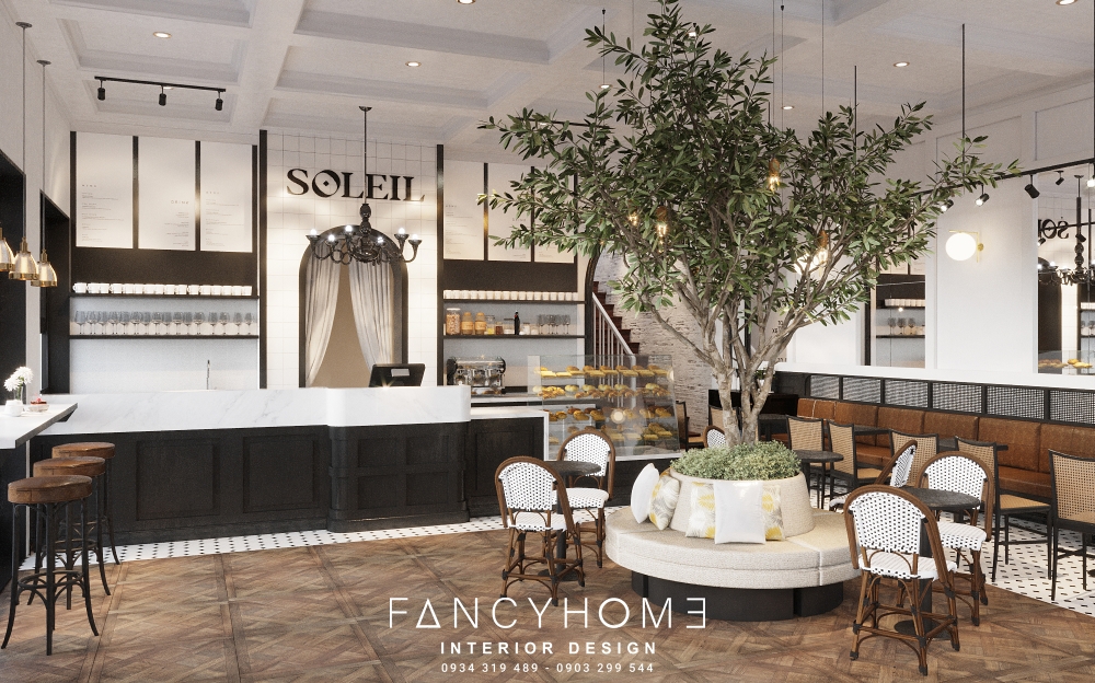 Thiết kế nội thất quán Cafe Soleil