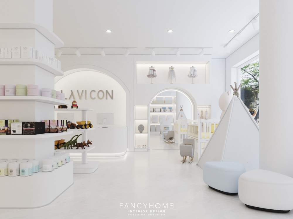 Thiết kế nội thất Lavicon Baby and Mom Store