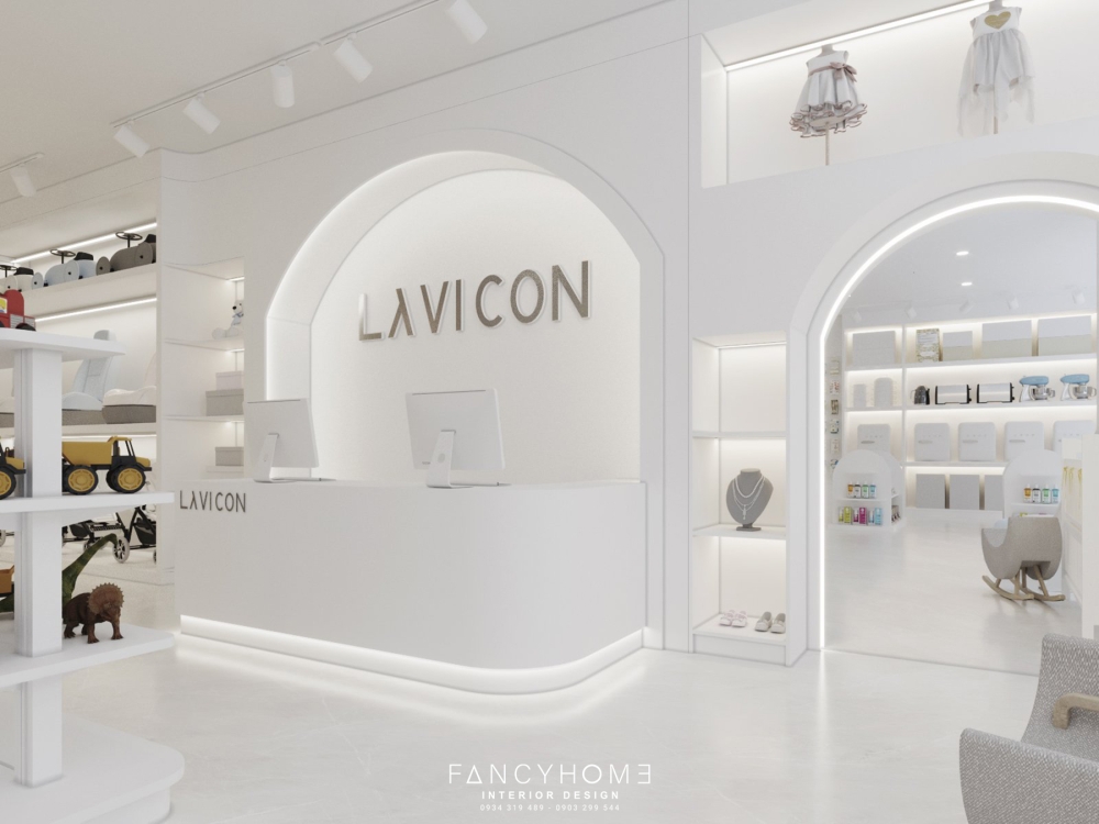 Thiết kế nội thất Lavicon Baby and Mom Store