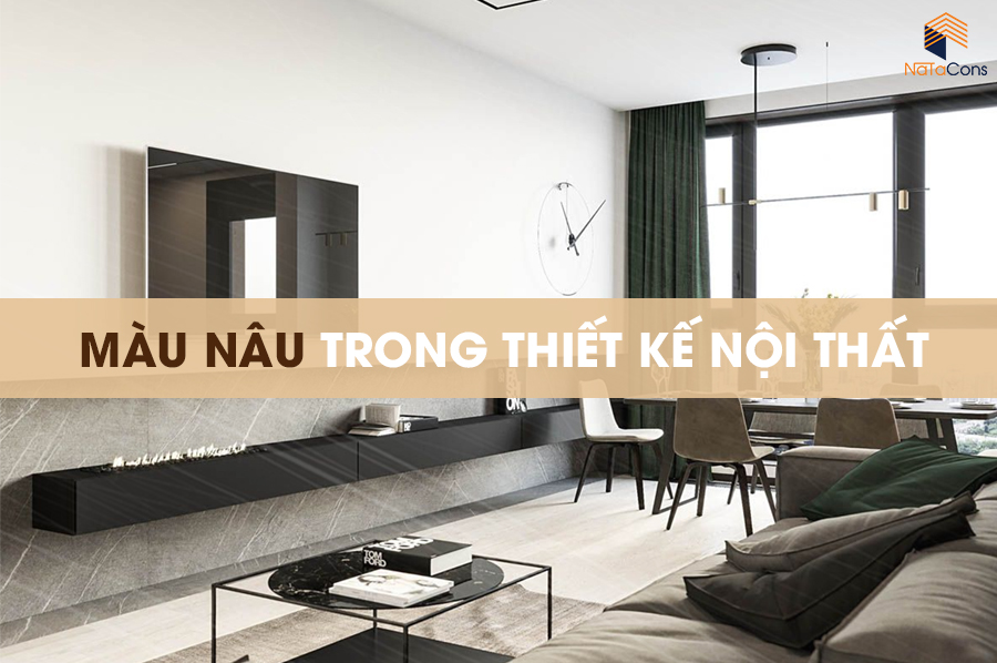 Màu nâu trong nội thất